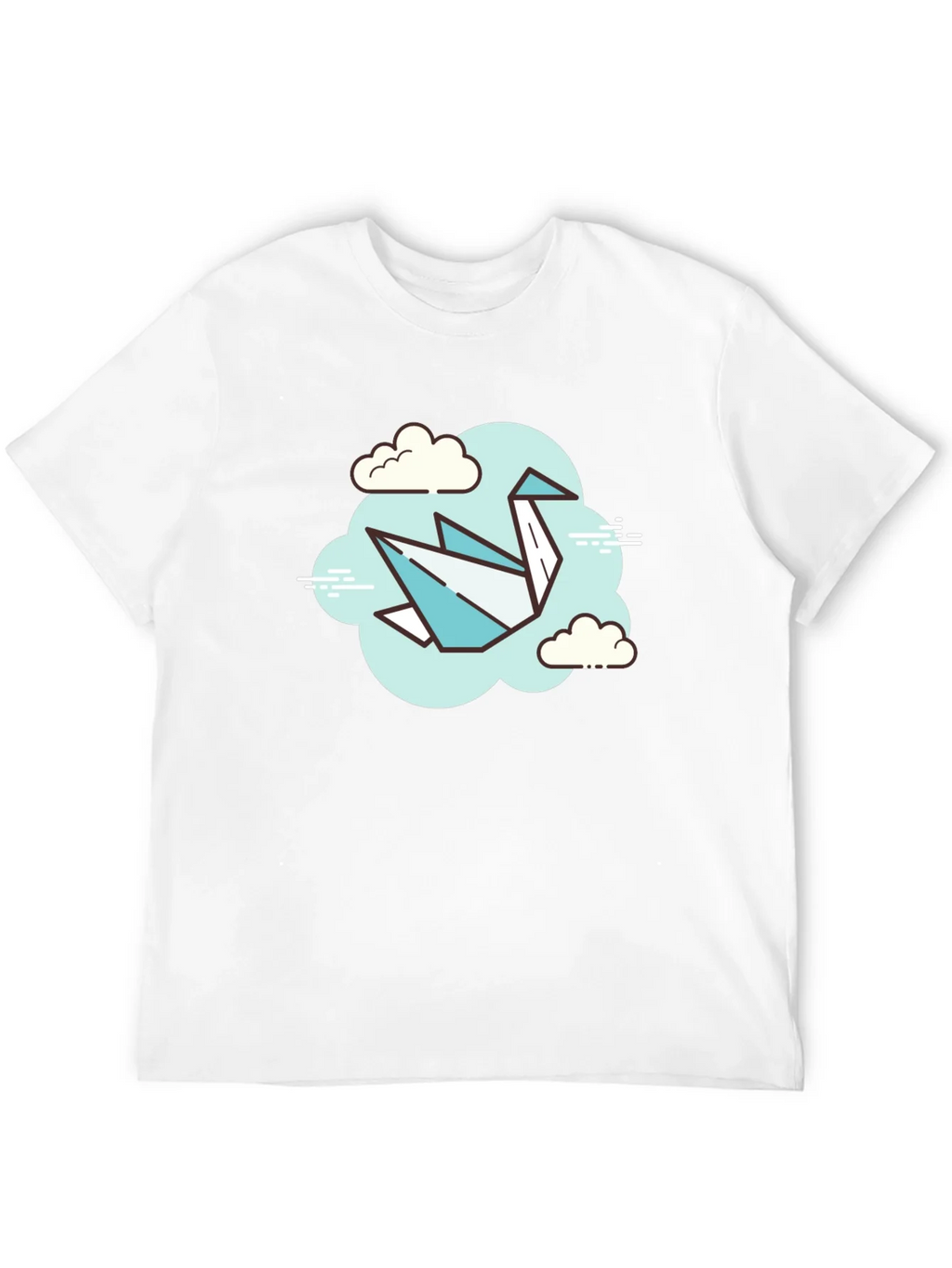 Origami Crane Cloud T-Shirt - Artistic Tee product image 11