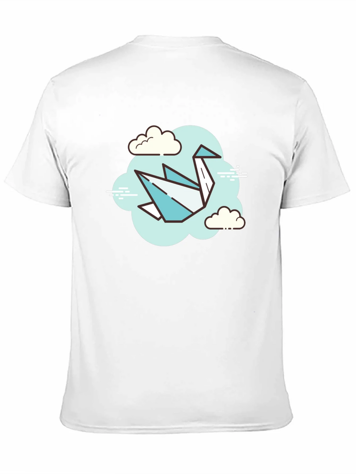 Origami Crane Cloud T-Shirt - Artistic Tee product image 10