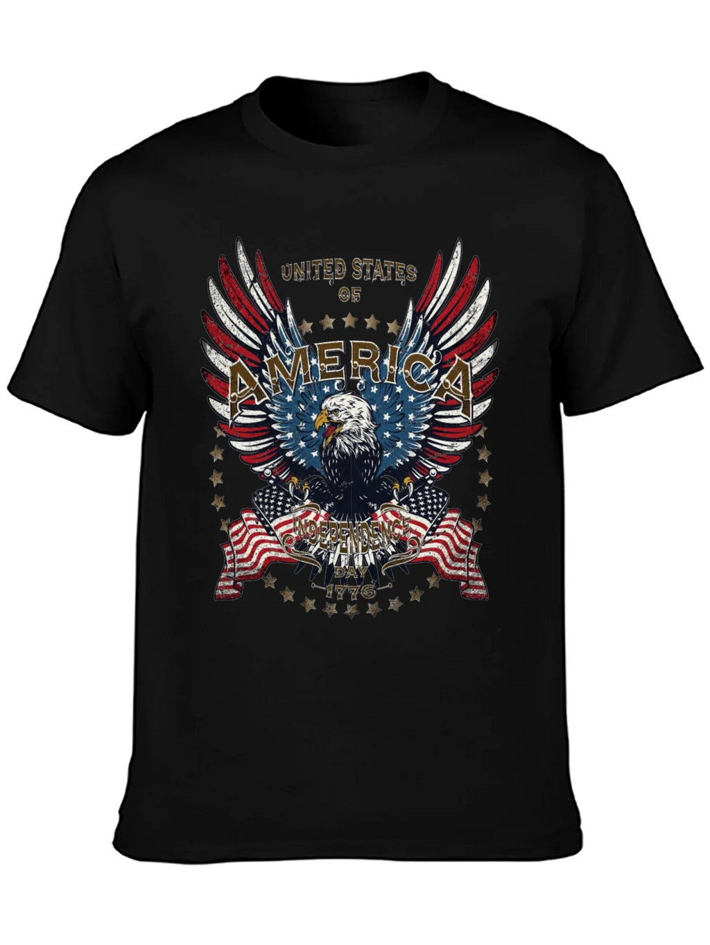 USA Eagle Independence Day T-Shirt product image 3