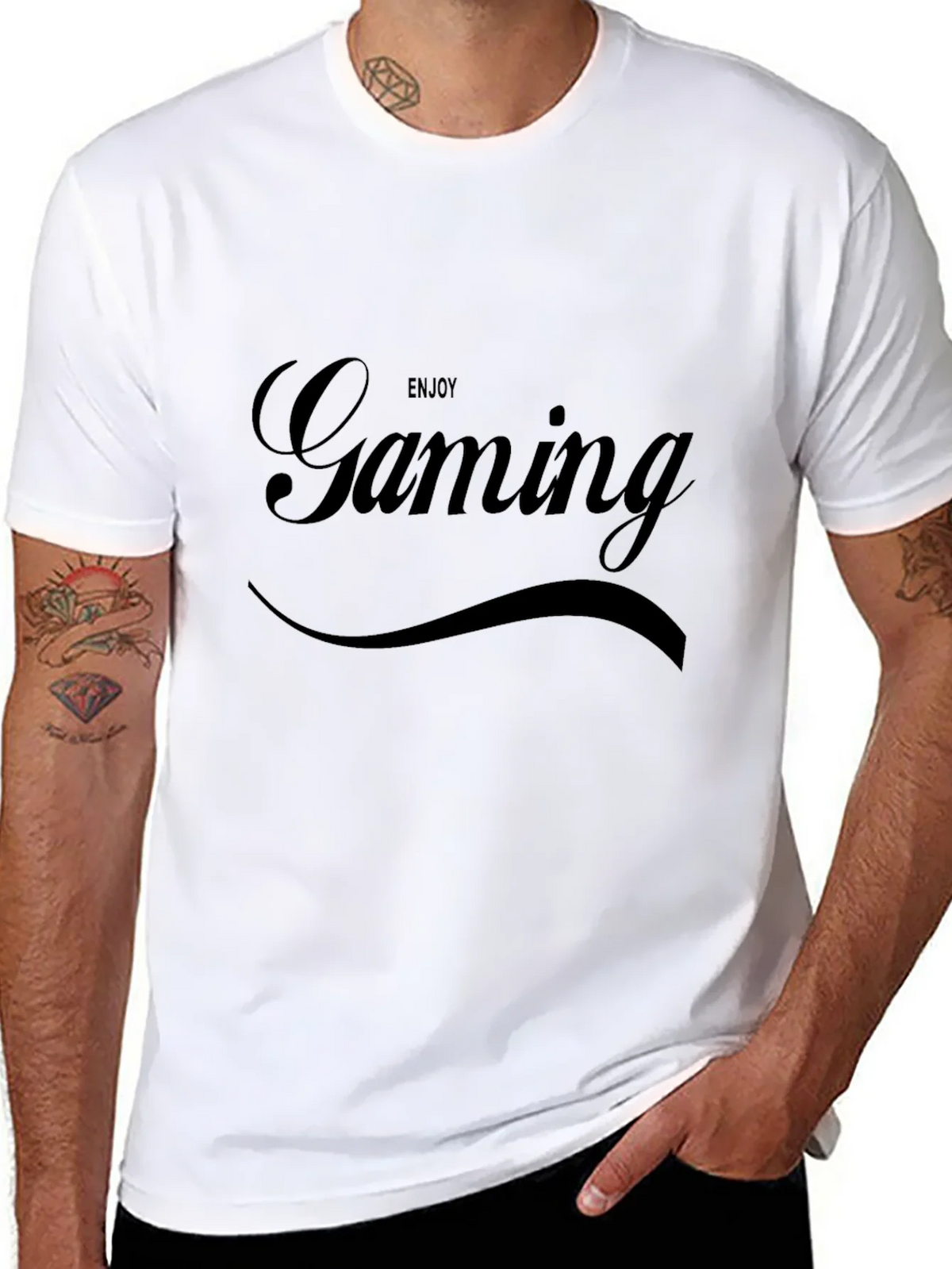 Enjoy Gaming T-Shirt - Classic Black Tee product image 6