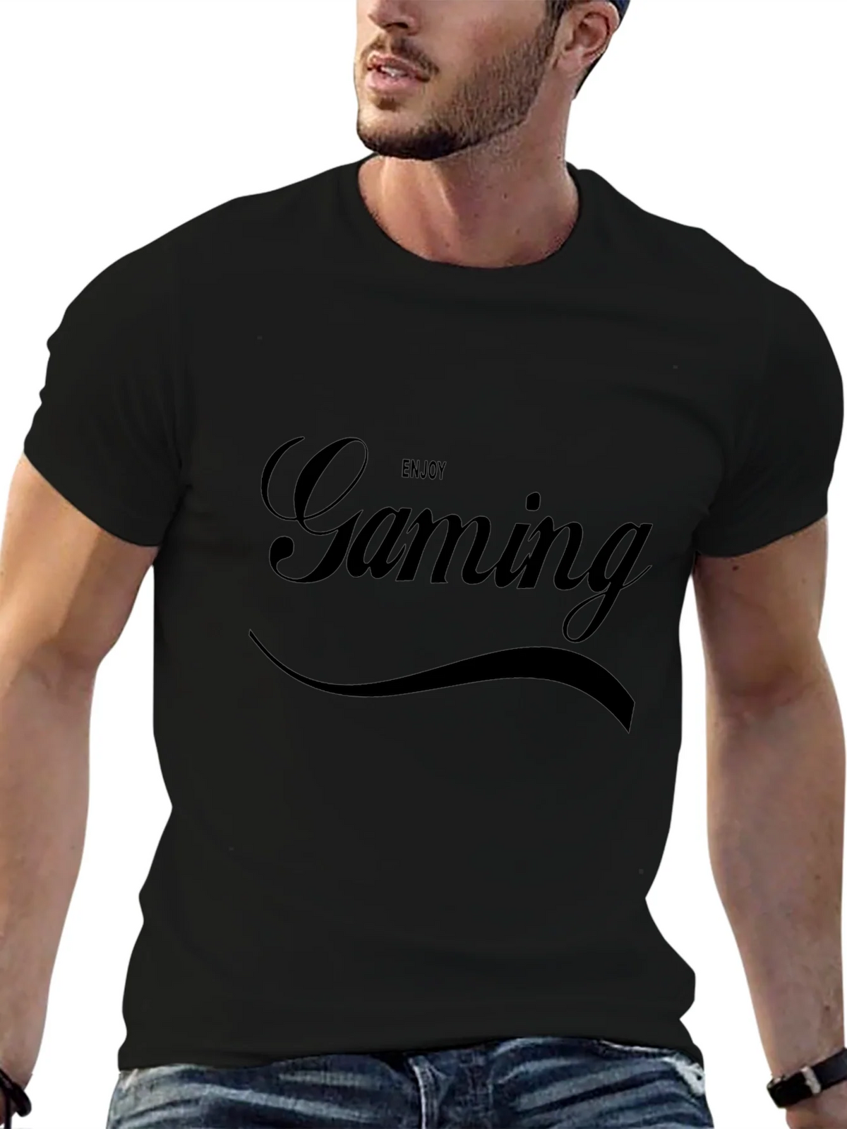Enjoy Gaming T-Shirt - Classic Black Tee product image 5