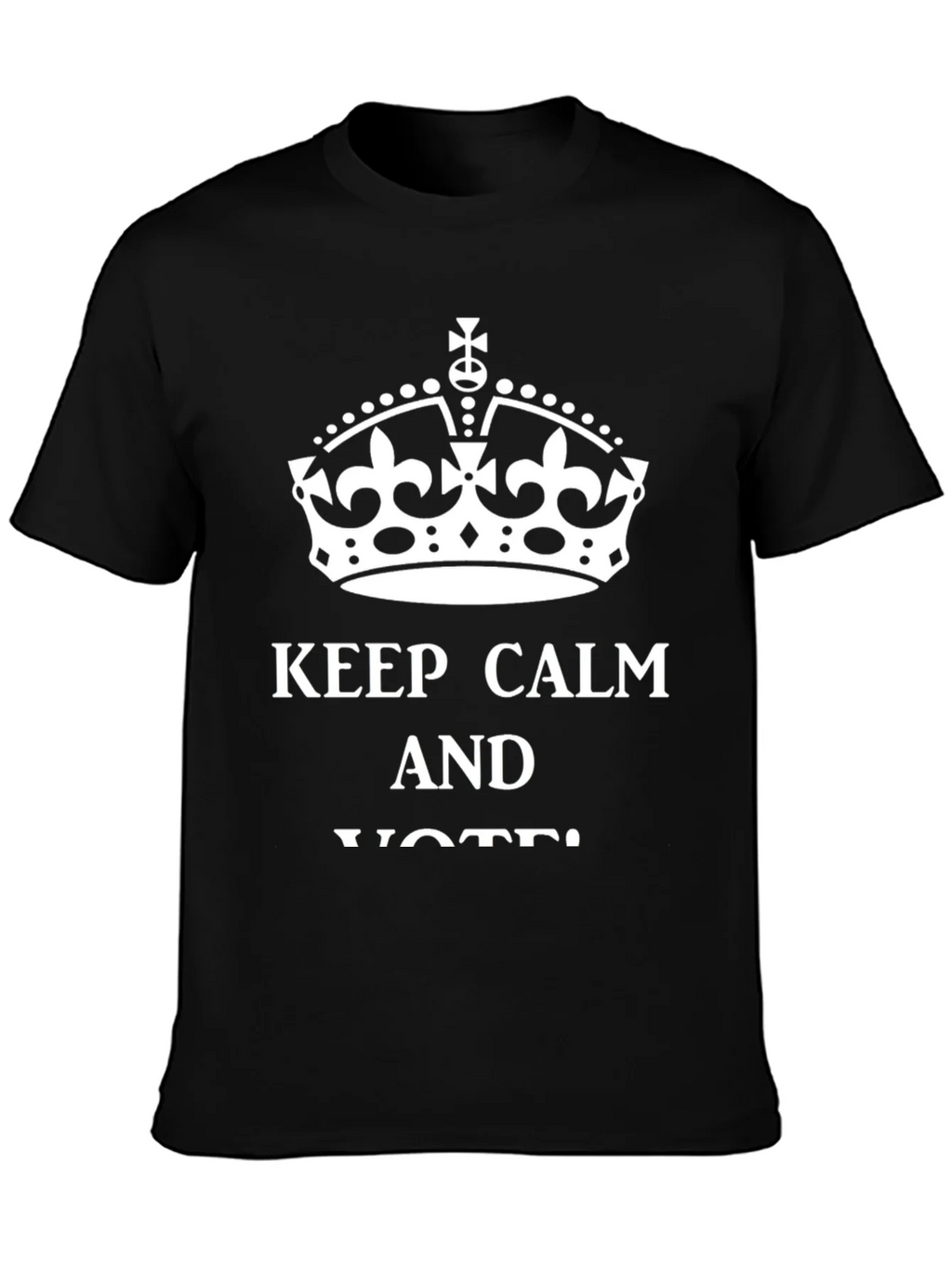 Keep Calm and Vote Graphic Tee - Black product image 3
