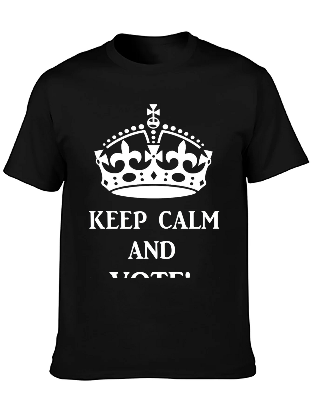 Keep Calm and Vote Graphic Tee - Black product image 3