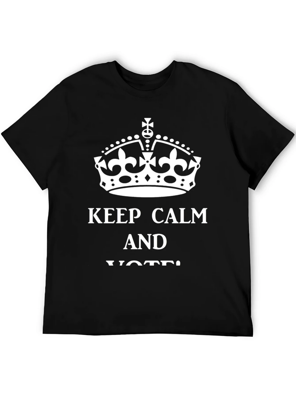Keep Calm and Vote Graphic Tee - Black product image 5