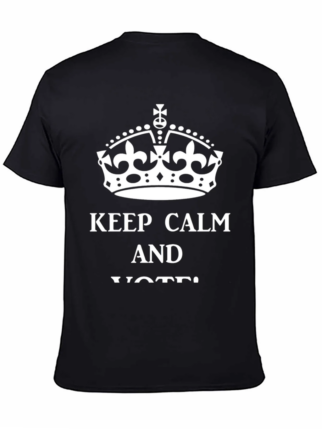 Keep Calm and Vote Graphic Tee - Black product image 4