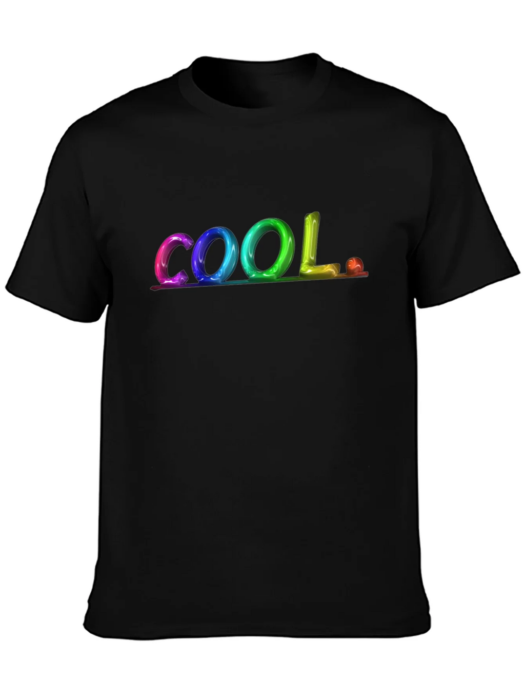 Cool Graphic Print Black T-Shirt product image 3
