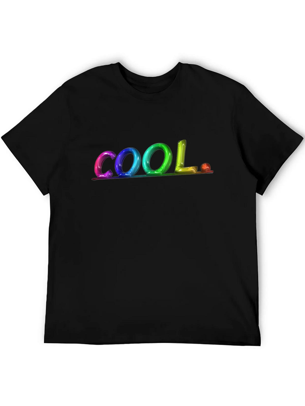 Cool Graphic Print Black T-Shirt product image 5