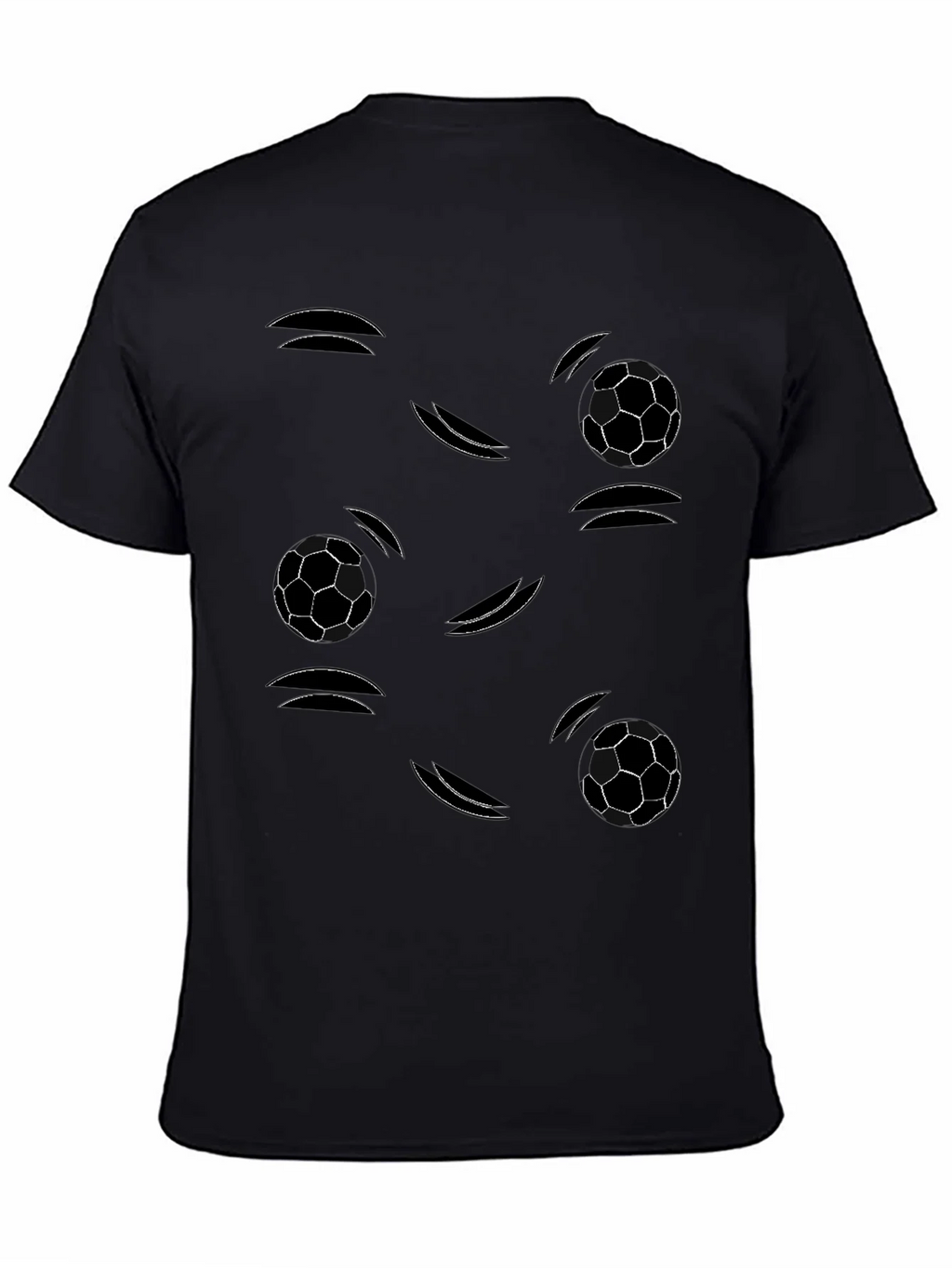 Soccer Ball Motion Graphic Tee - Black product image 4