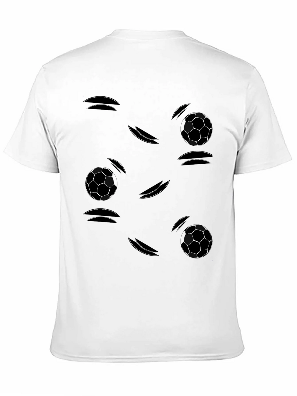 Soccer Ball Motion Graphic Tee - Black product image 10