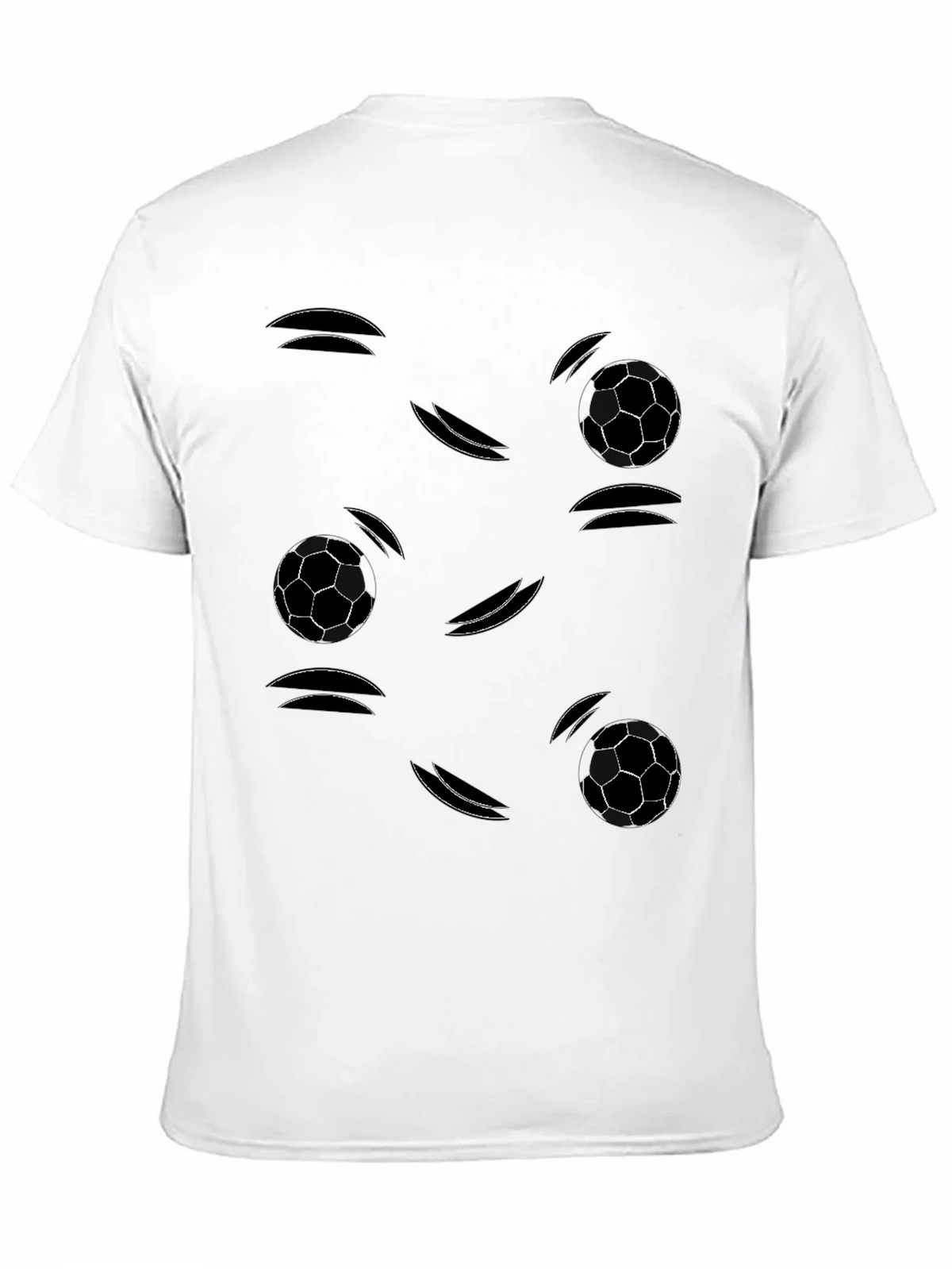 Soccer Ball Motion Graphic Tee - Black product image 10