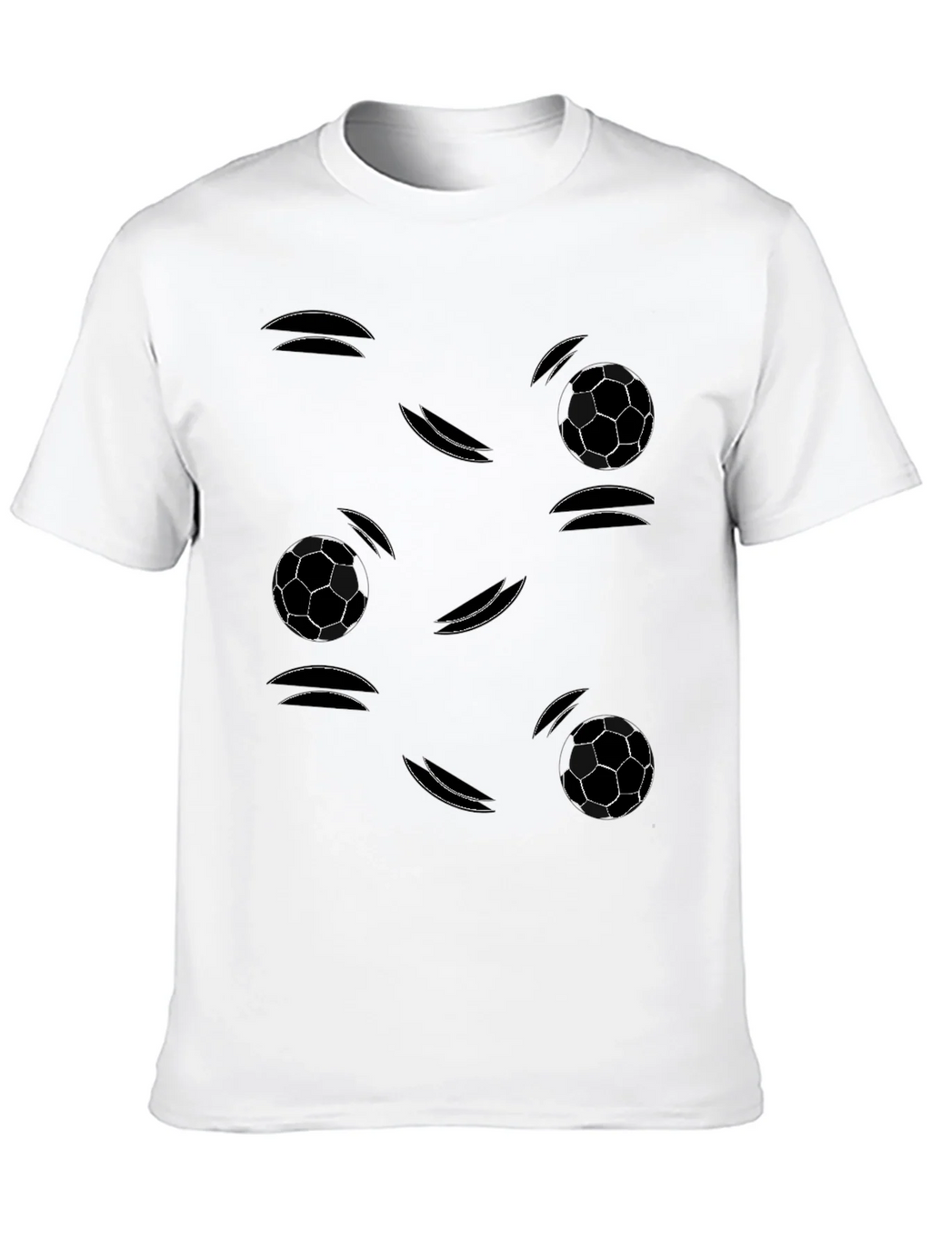 Soccer Ball Motion Graphic Tee - Black product image 9