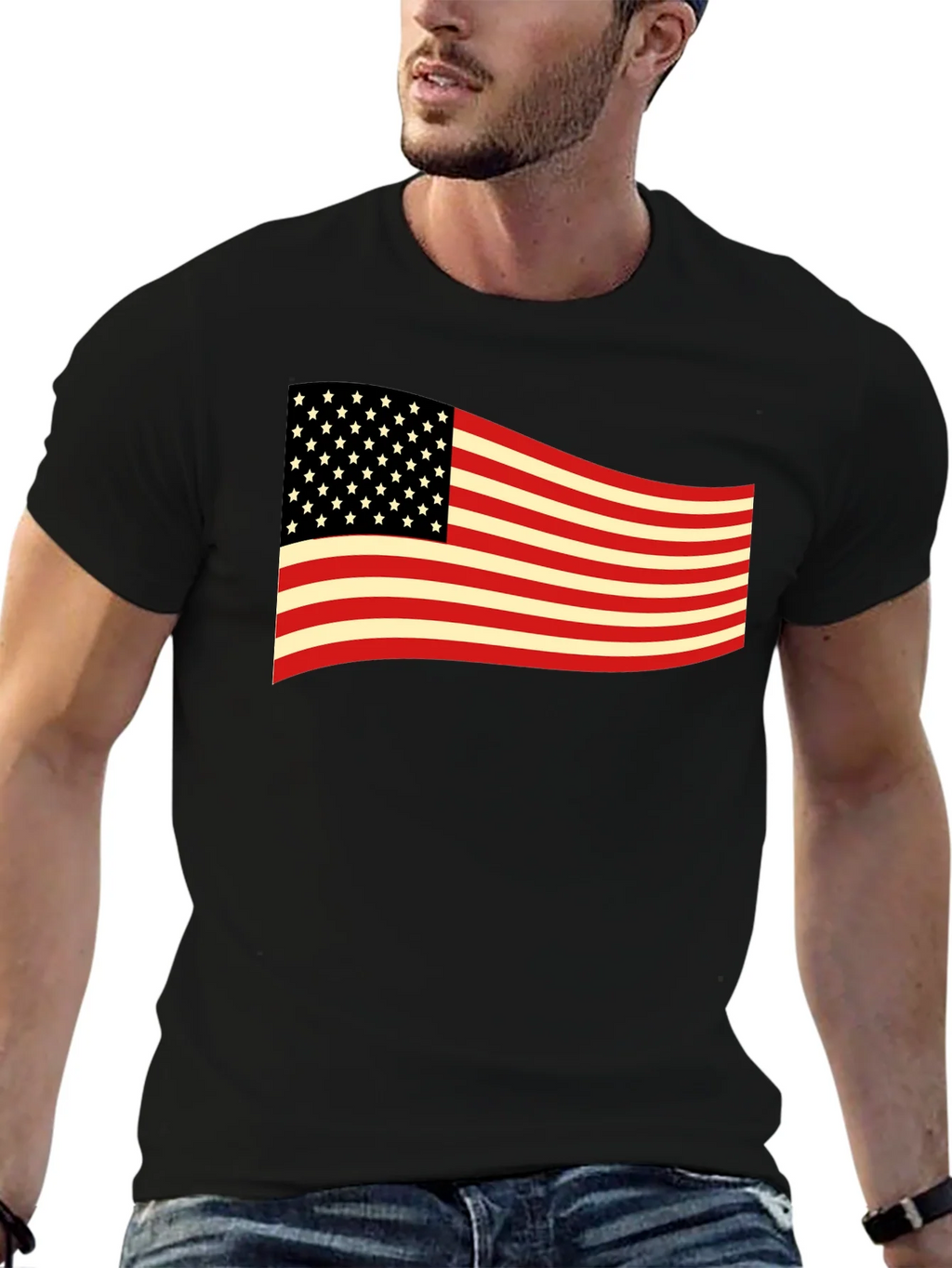 American Flag Graphic Tee - Patriotic USA T-Shirt product image 6