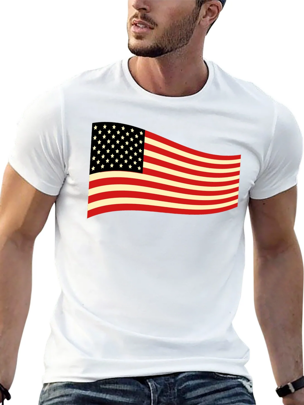 American Flag Graphic Tee - Patriotic USA T-Shirt product image 12