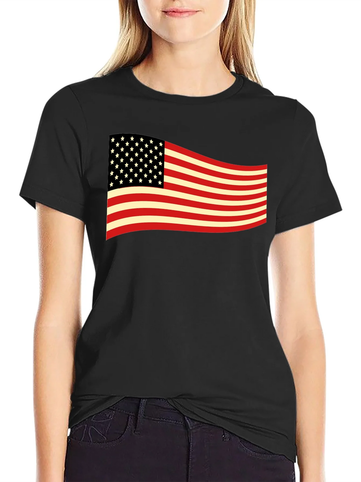 American Flag Graphic Tee - Patriotic USA T-Shirt product image 2