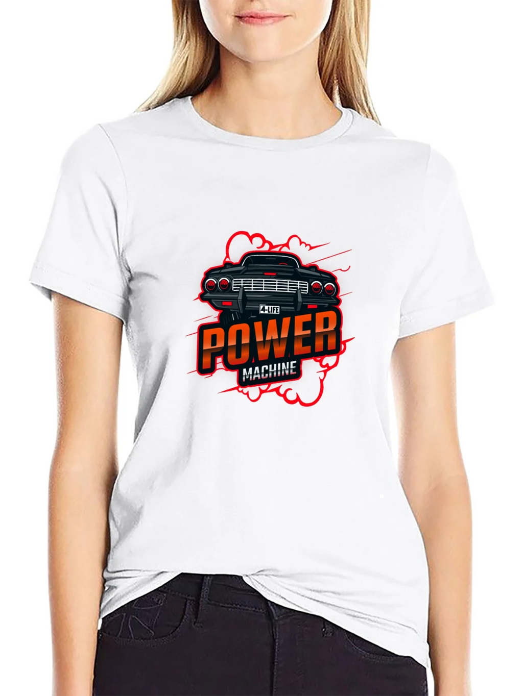 Power Machine Graphic Black T-Shirt product image 8