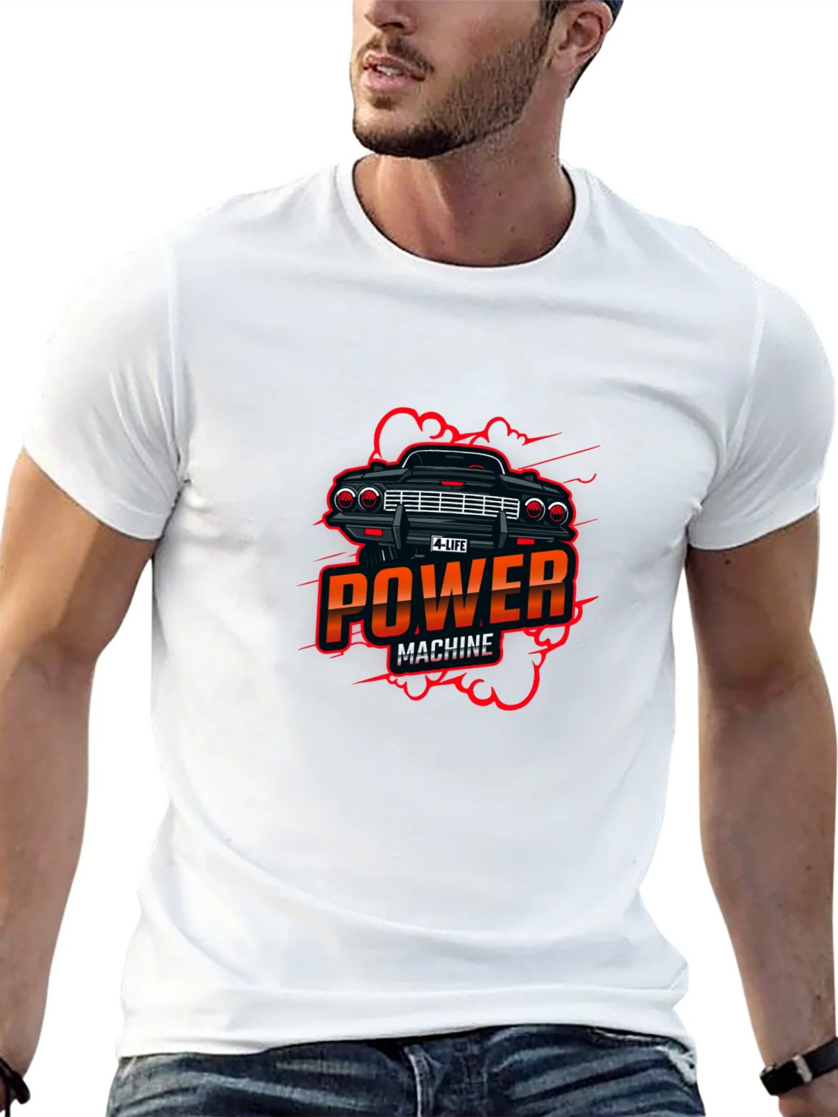 Power Machine Graphic Black T-Shirt product image 12