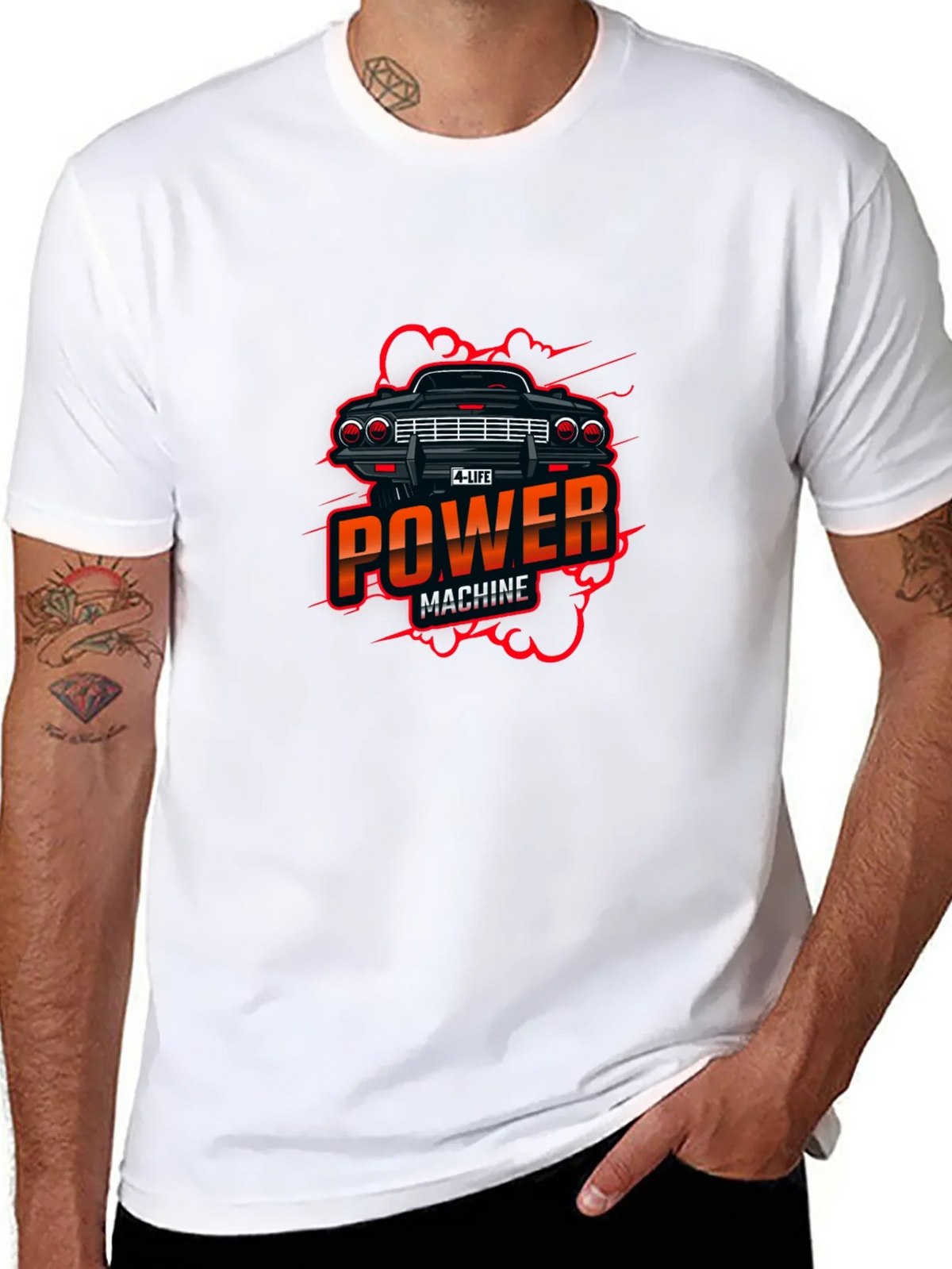 Power Machine Graphic Black T-Shirt product image 7