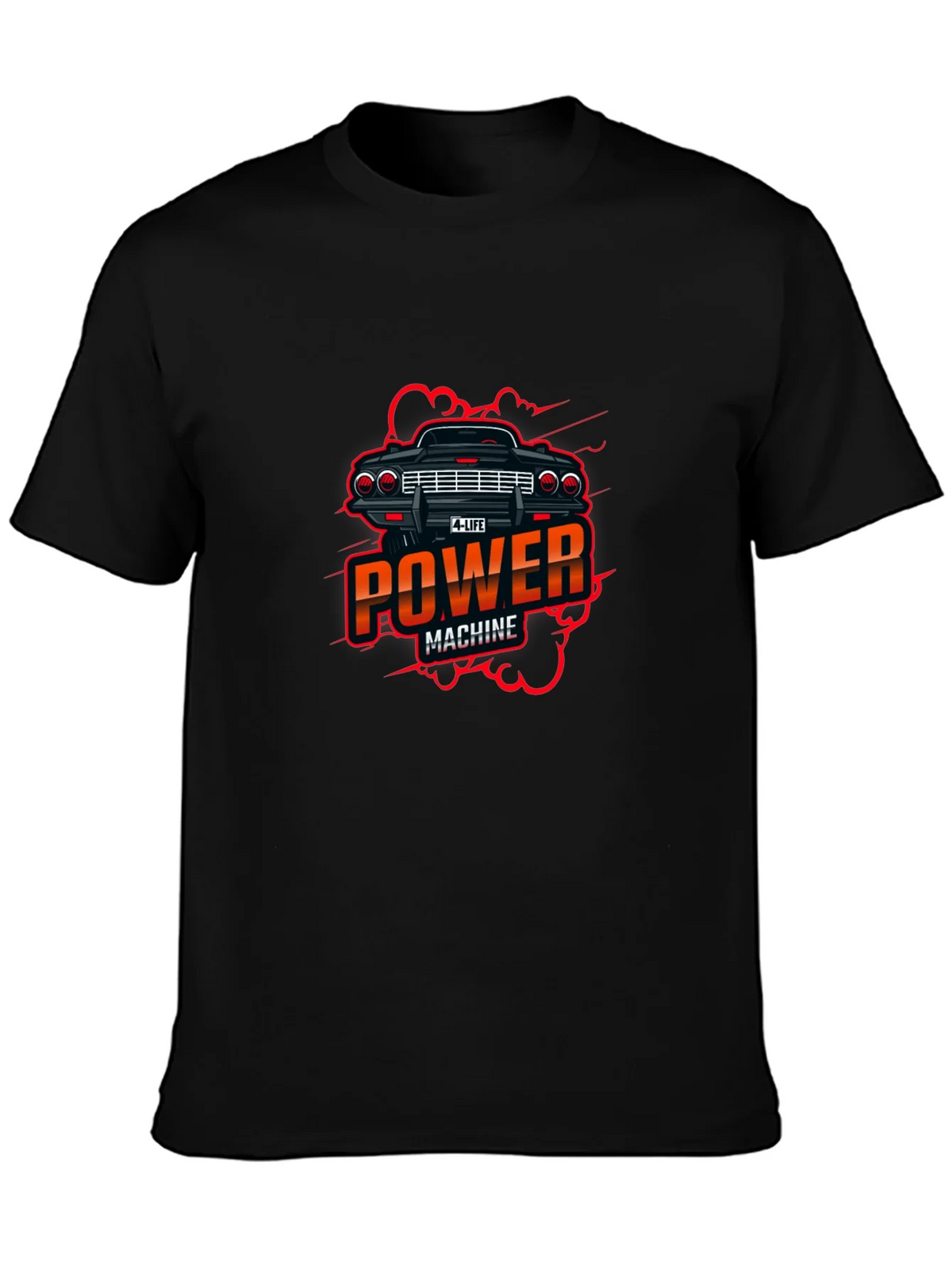 Power Machine Graphic Black T-Shirt product image 3