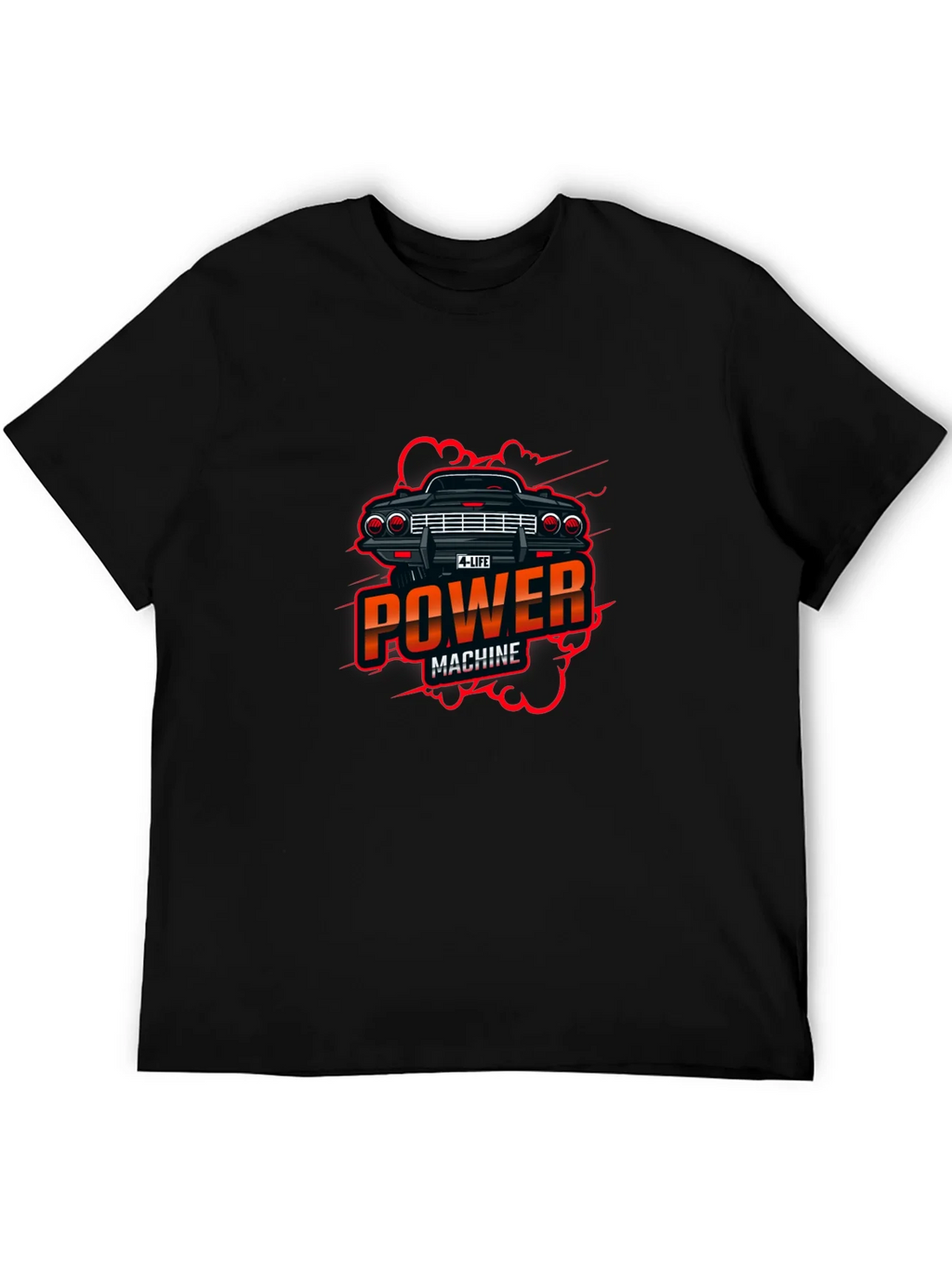 Power Machine Graphic Black T-Shirt product image 5