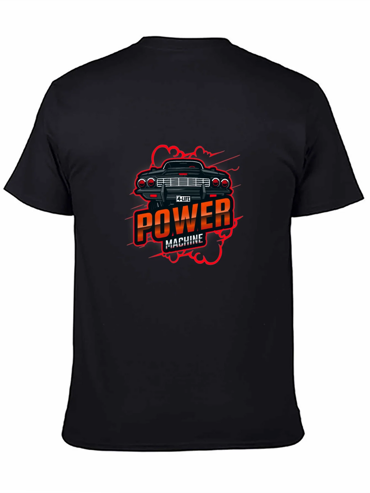 Power Machine Graphic Black T-Shirt product image 4