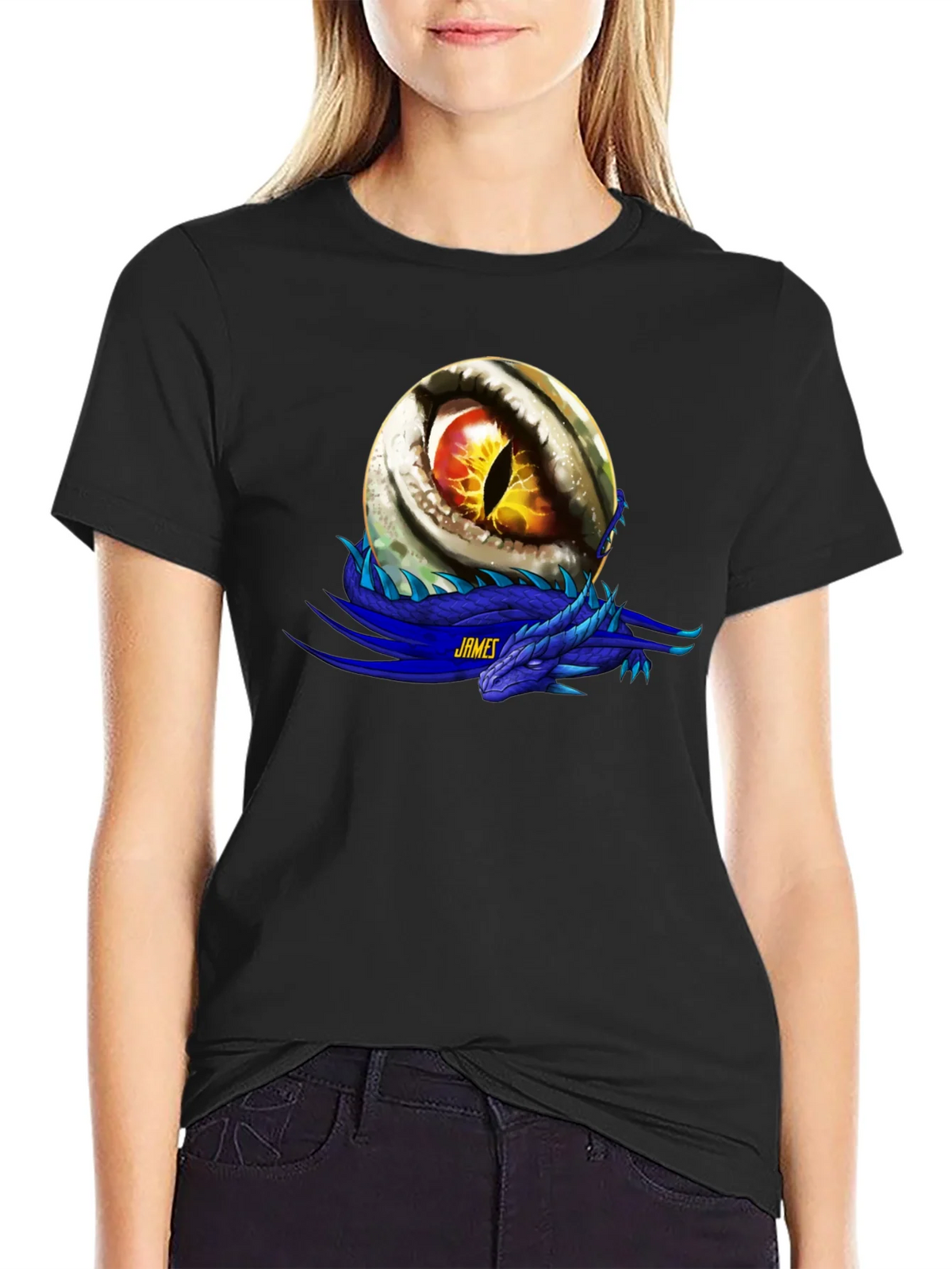 Dragon Eye Graphic T-Shirt - Personalized Name Option product image 2