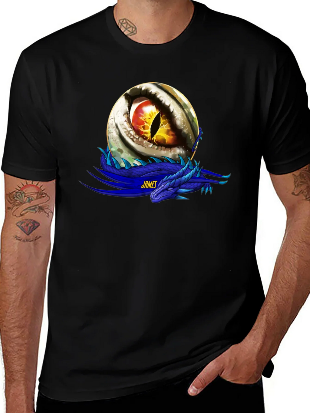 Dragon Eye Graphic T-Shirt - Personalized Name Option product image 1