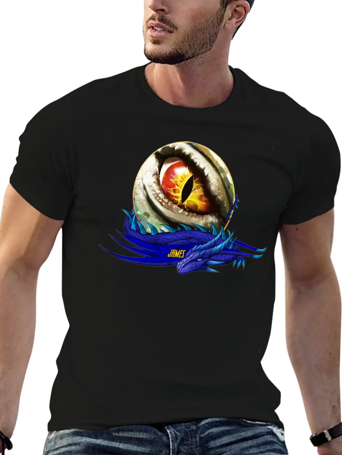 Dragon Eye Graphic T-Shirt - Personalized Name Option product image 6