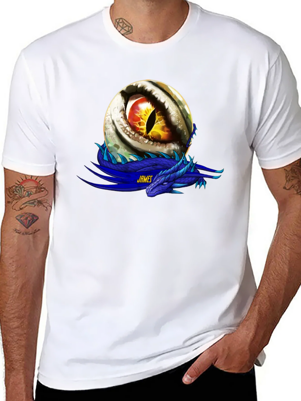 Dragon Eye Graphic T-Shirt - Personalized Name Option product image 7