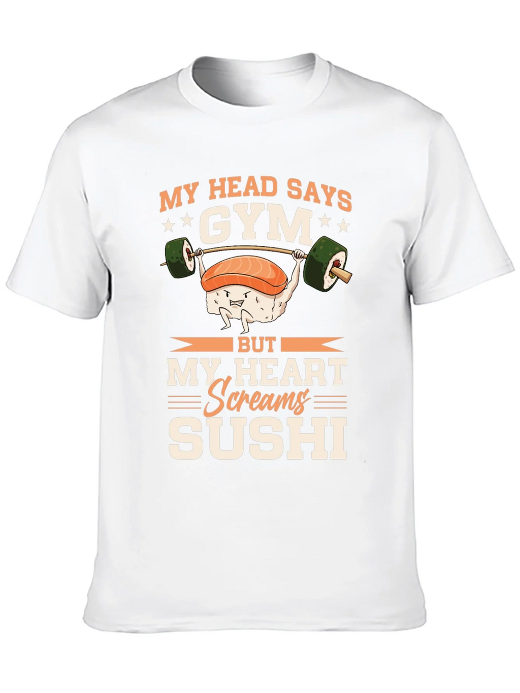 Gym & Sushi Graphic Tee - Workout Foodie Shirt product image 8