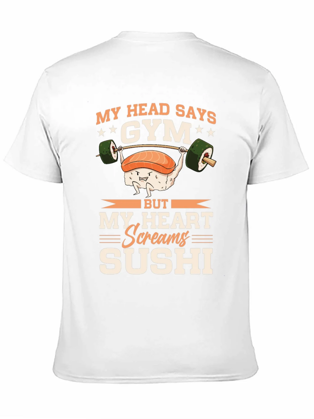 Gym & Sushi Graphic Tee - Workout Foodie Shirt product image 9