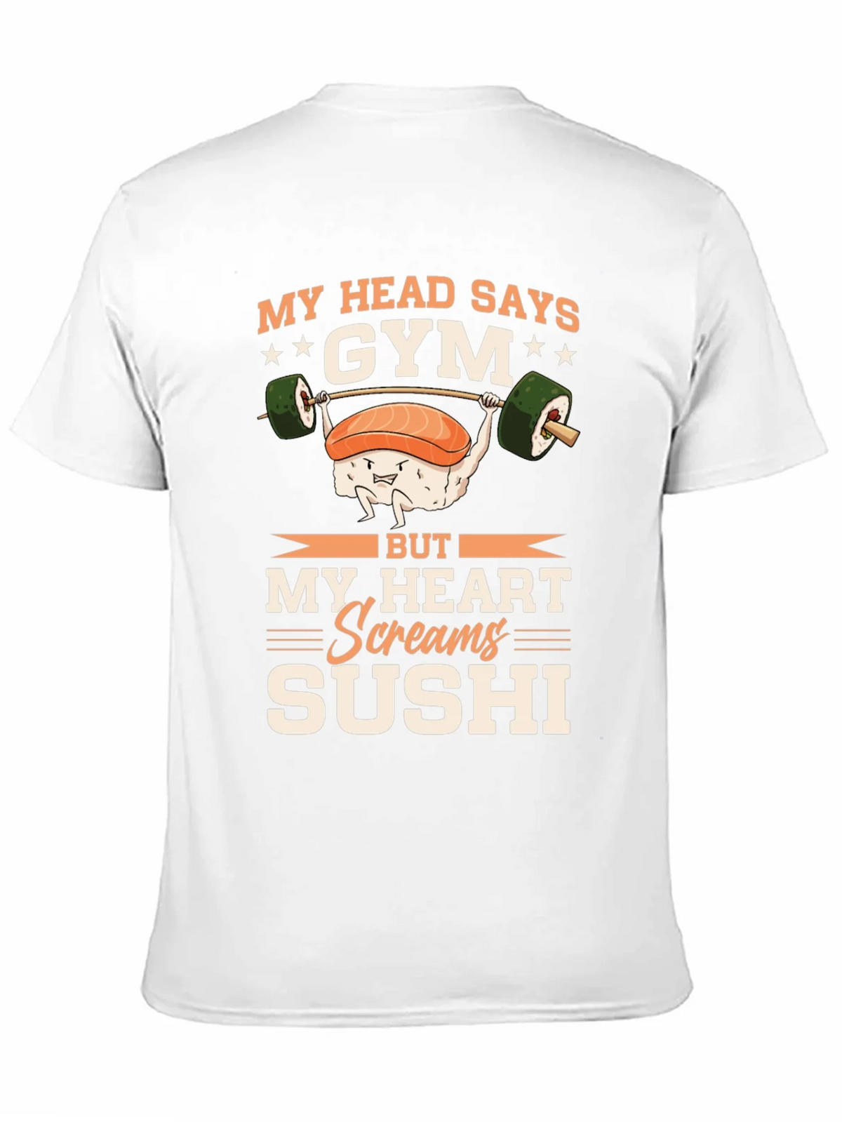Gym & Sushi Graphic Tee - Workout Foodie Shirt product image 9