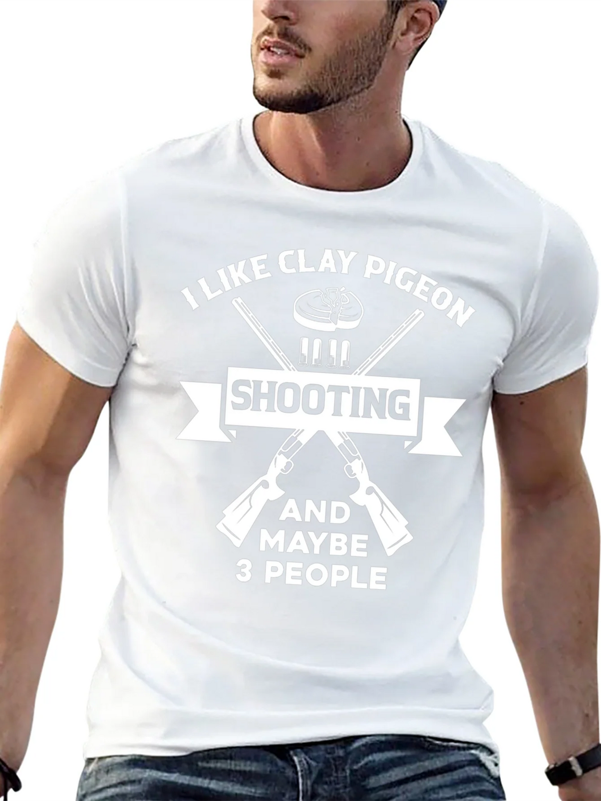 Clay Pigeon Shooting T-Shirt - Funny Sport Tee product image 6