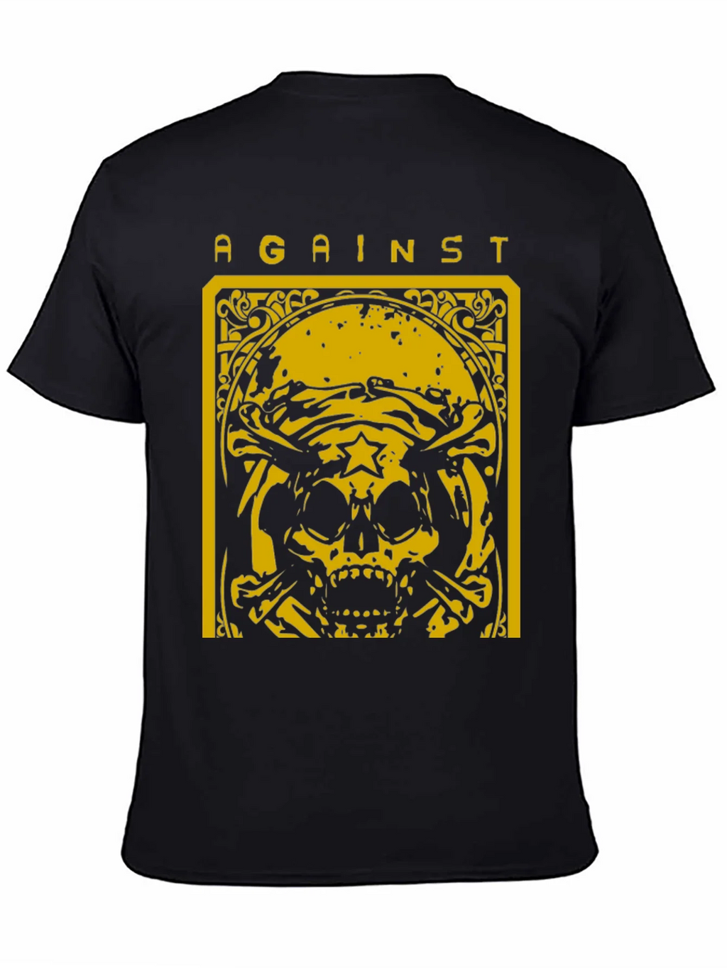 Against Skull Graphic T-Shirt - Black product image 4