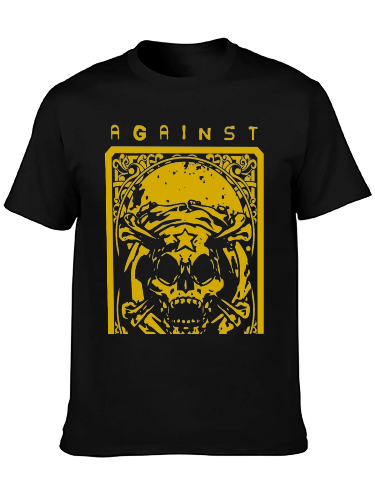 Against Skull Graphic T-Shirt - Black product image 3