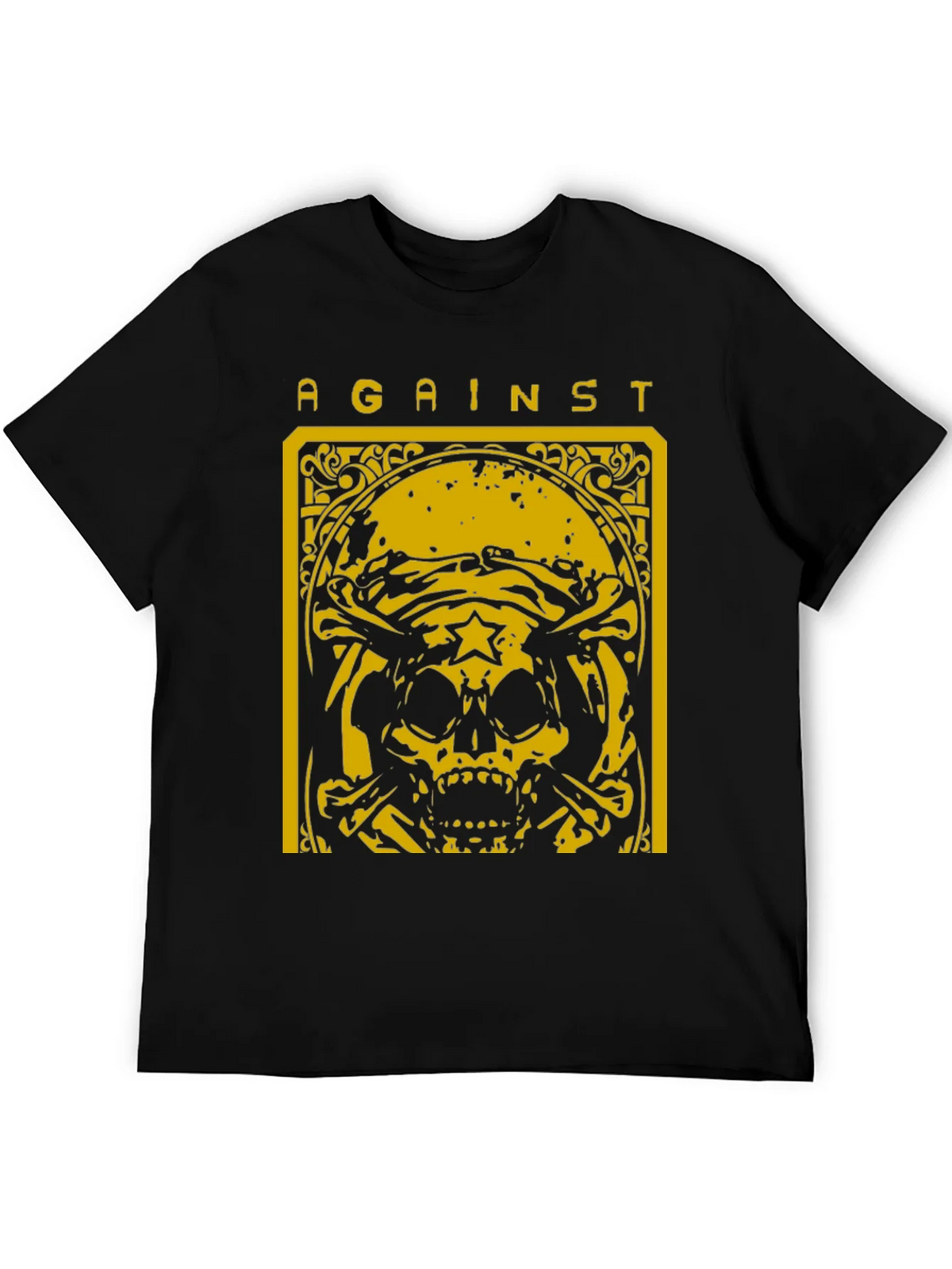 Against Skull Graphic T-Shirt - Black product image 5