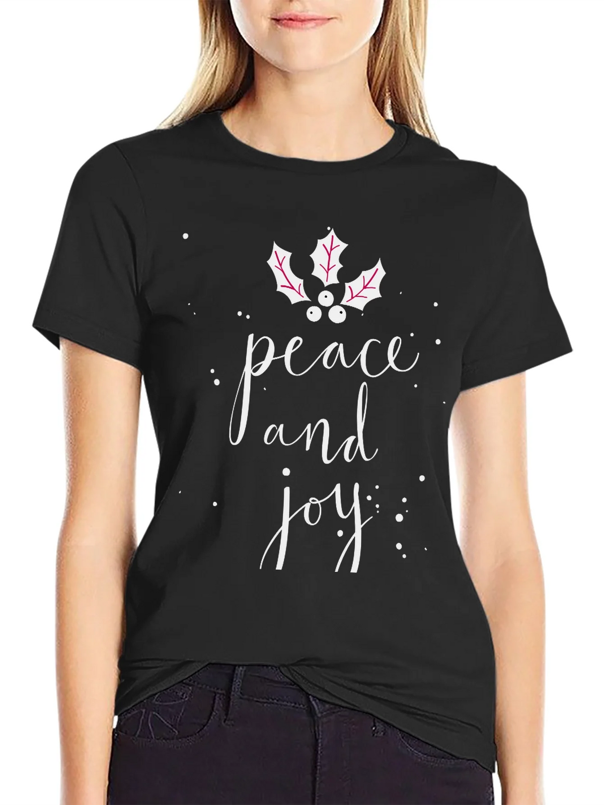 Peace & Joy Graphic Tee - Holiday Cheer product image 2