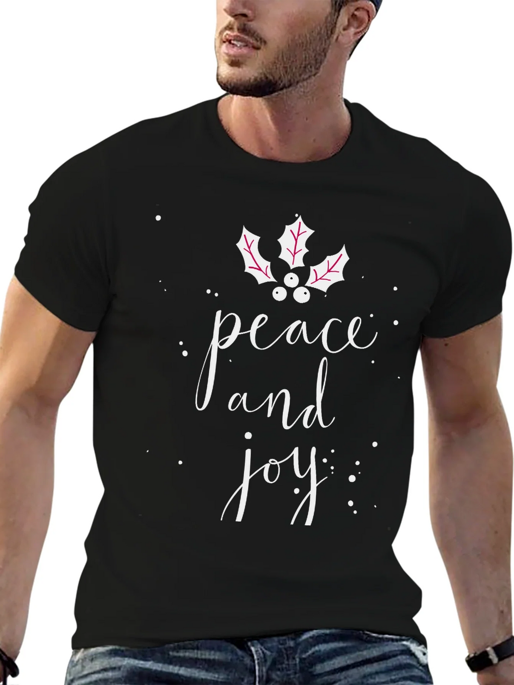 Peace & Joy Graphic Tee - Holiday Cheer product image 6