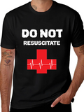 Do Not Resuscitate Graphic T-Shirt - Black Cotton Tee product image 1