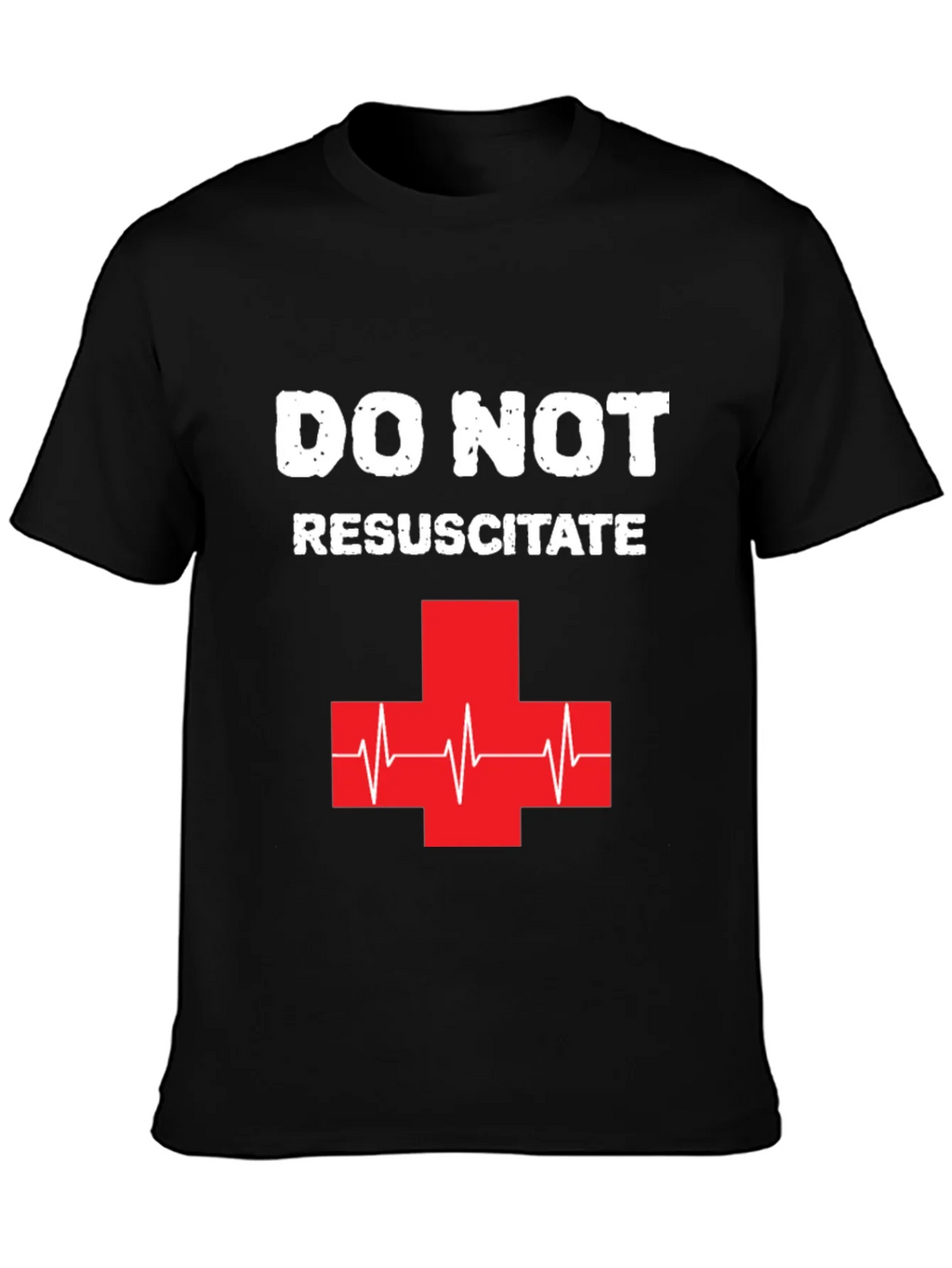 Do Not Resuscitate Graphic T-Shirt - Black Cotton Tee product image 3