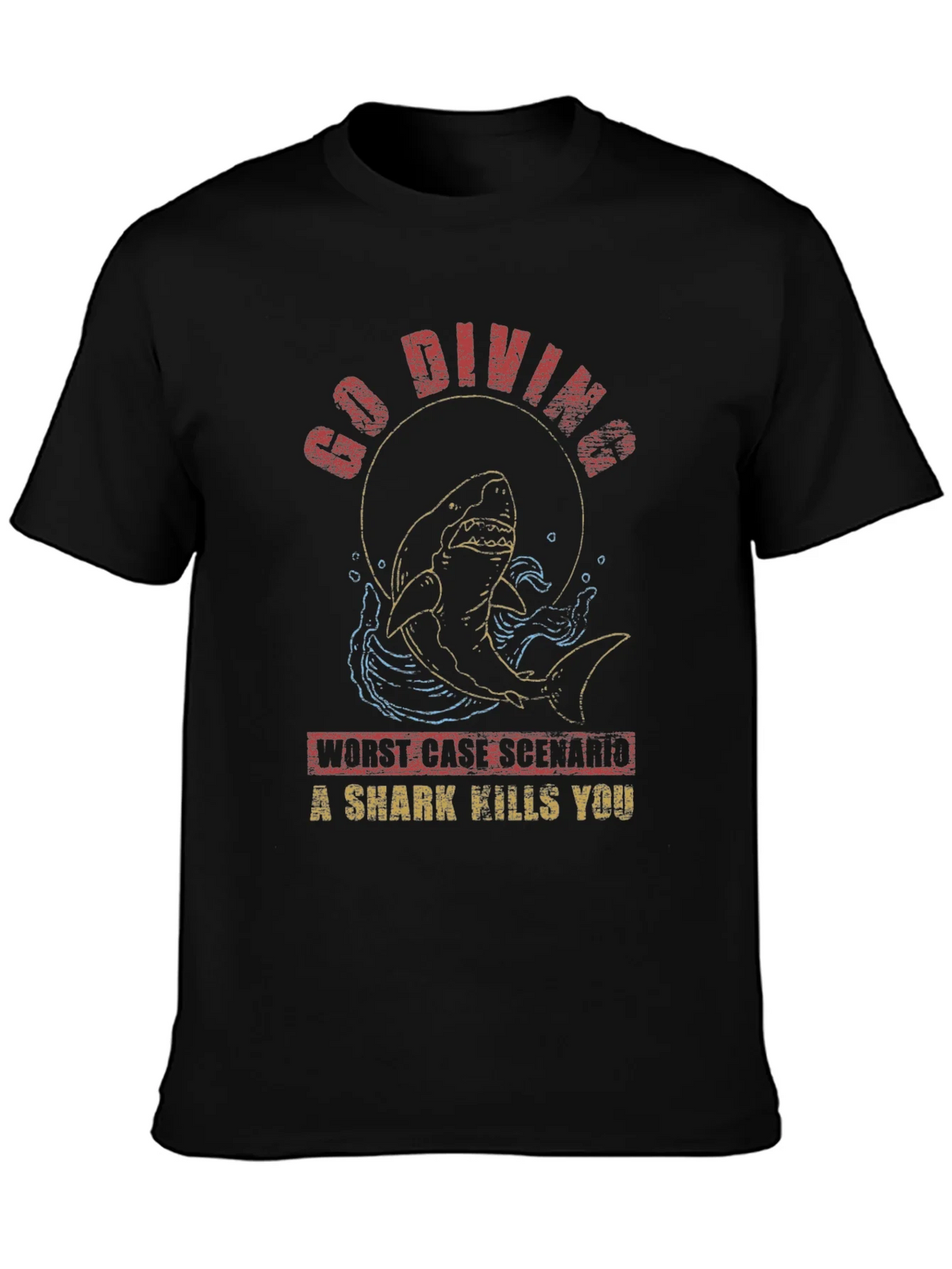 Go Diving Shark T-Shirt - Worst Case Scenario product image 3