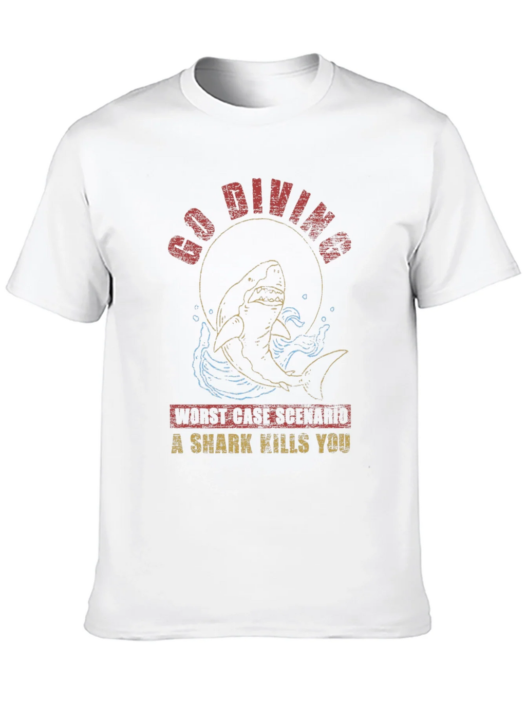 Go Diving Shark T-Shirt - Worst Case Scenario product image 9