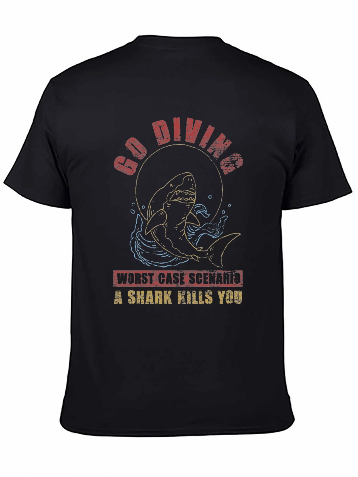 Go Diving Shark T-Shirt - Worst Case Scenario product image 4