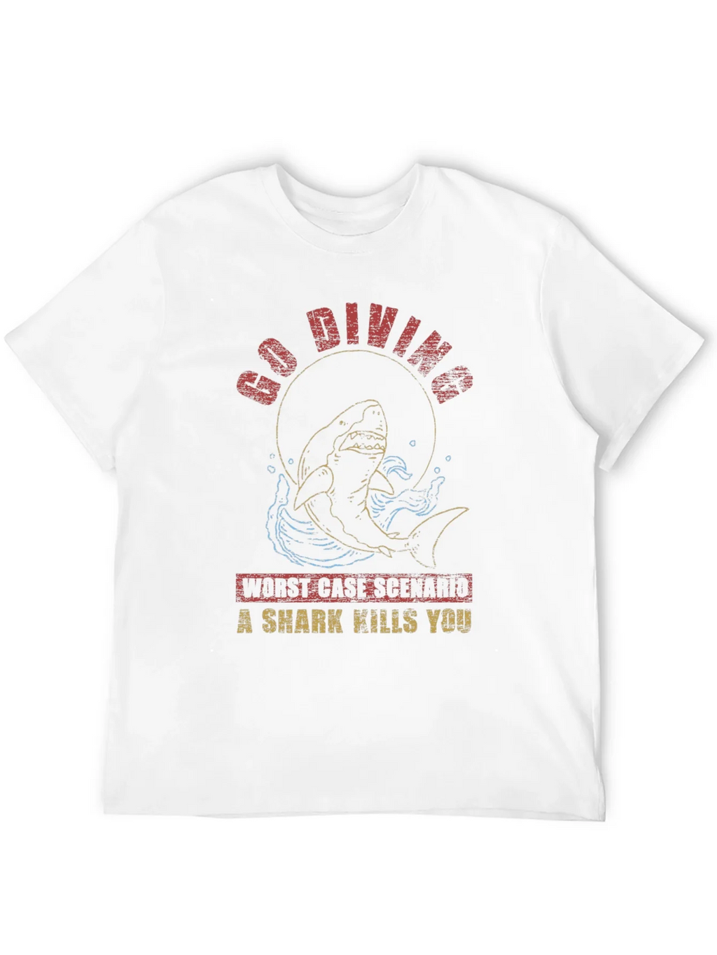 Go Diving Shark T-Shirt - Worst Case Scenario product image 11