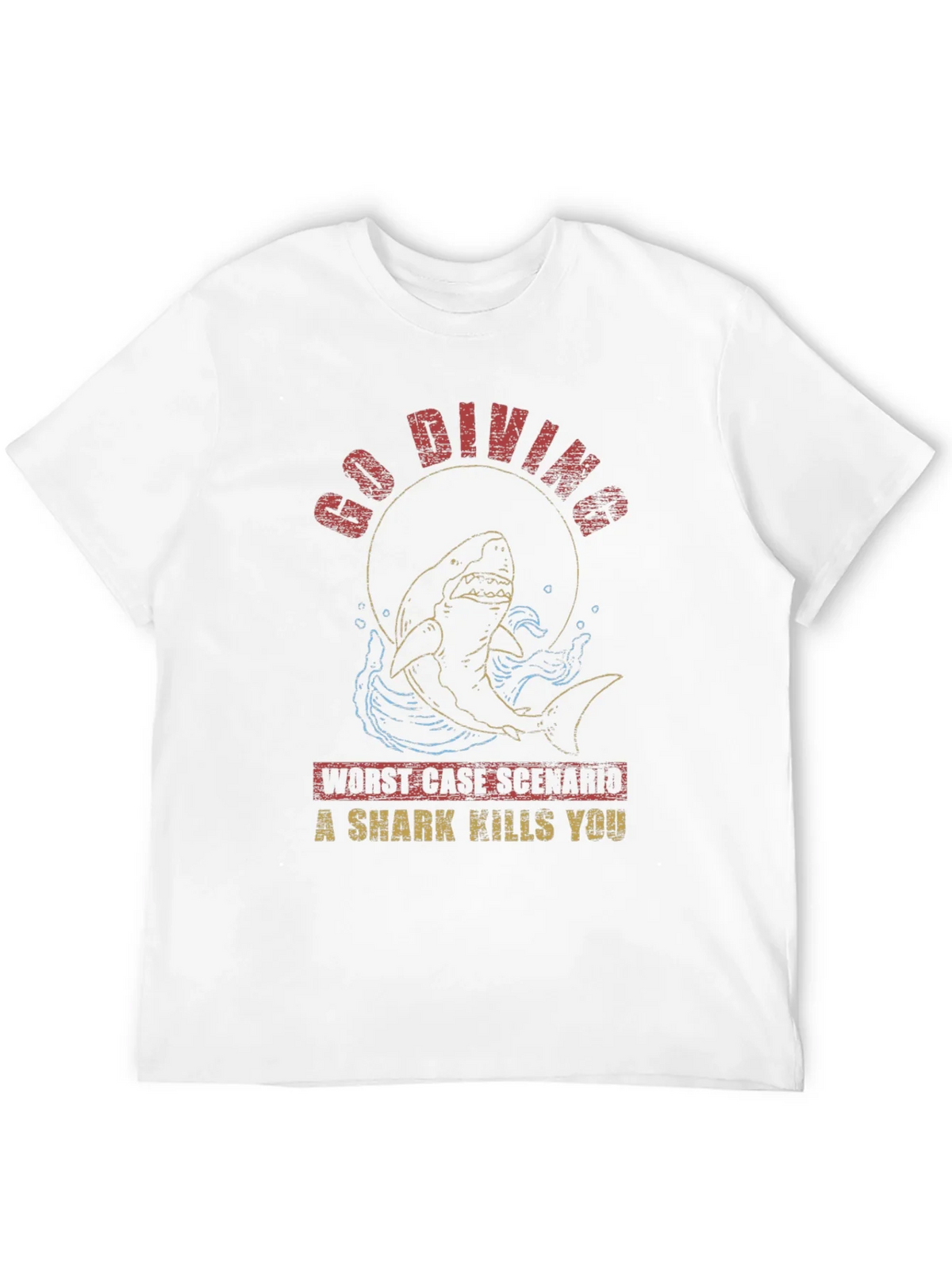 Go Diving Shark T-Shirt - Worst Case Scenario product image 11