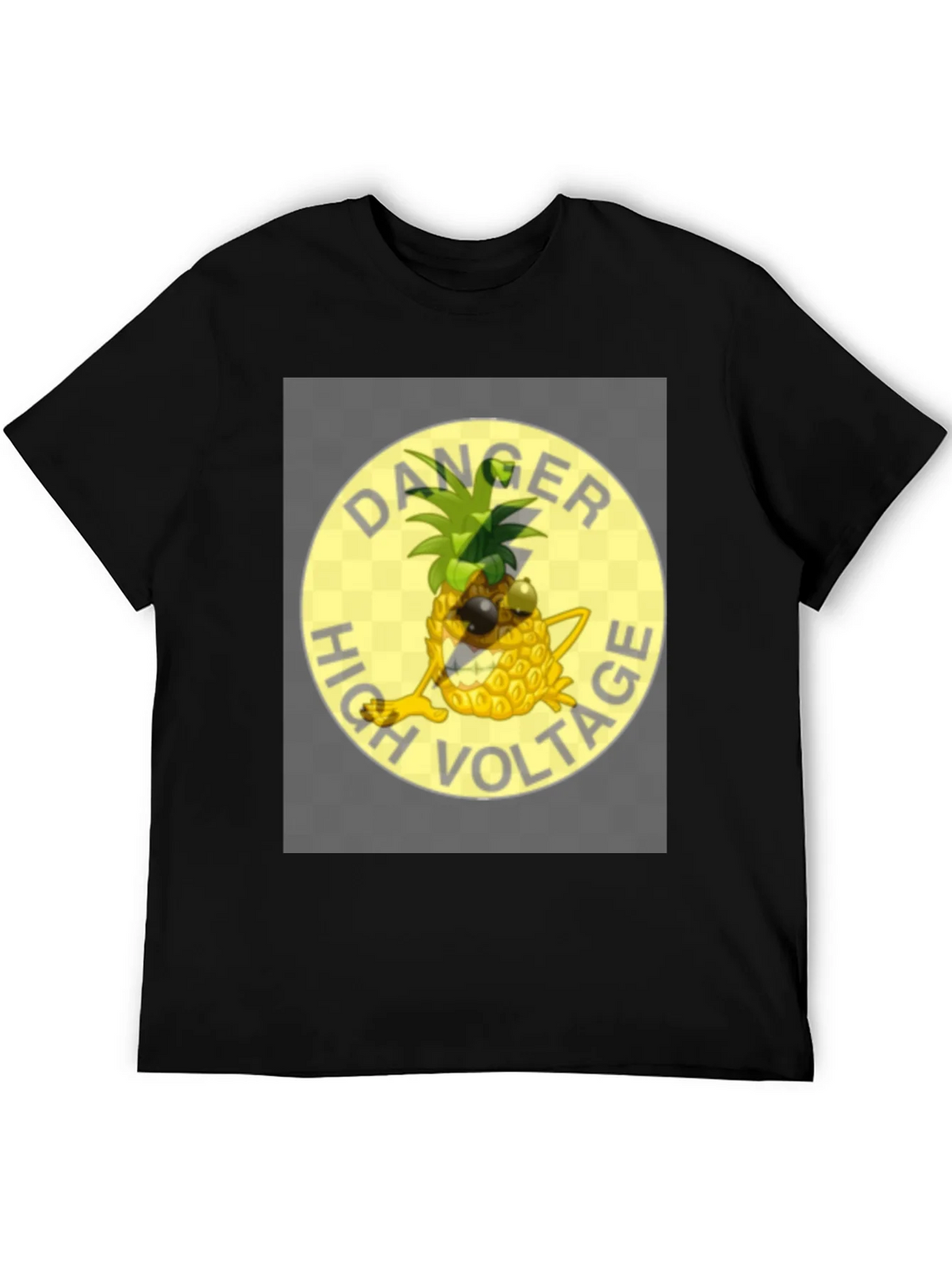 Danger High Voltage Pineapple Graphic T-Shirt product image 5