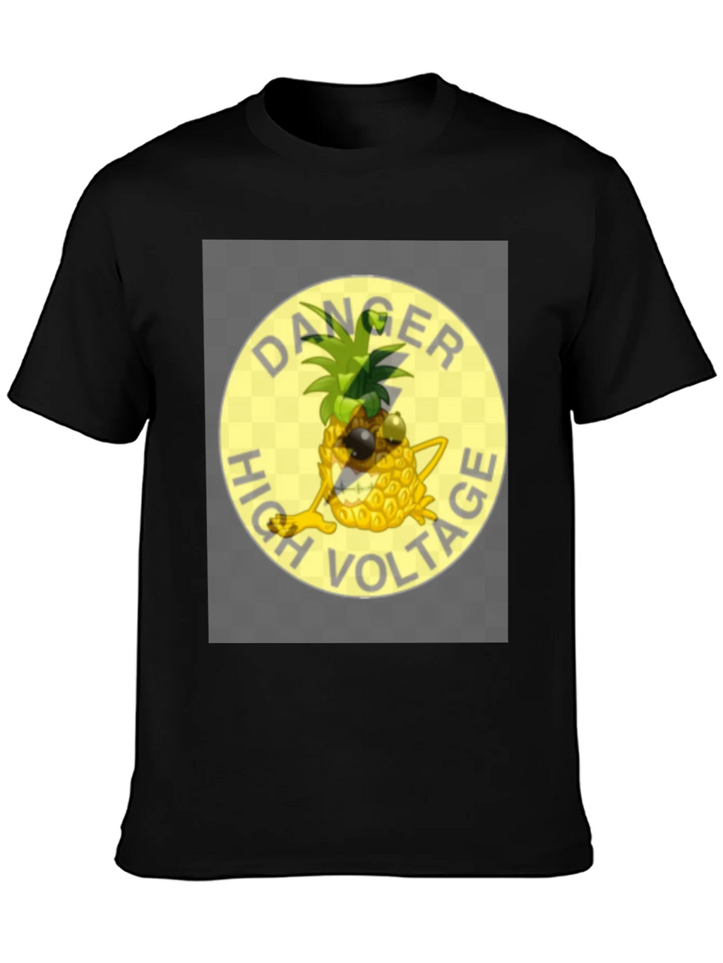 Danger High Voltage Pineapple Graphic T-Shirt product image 3