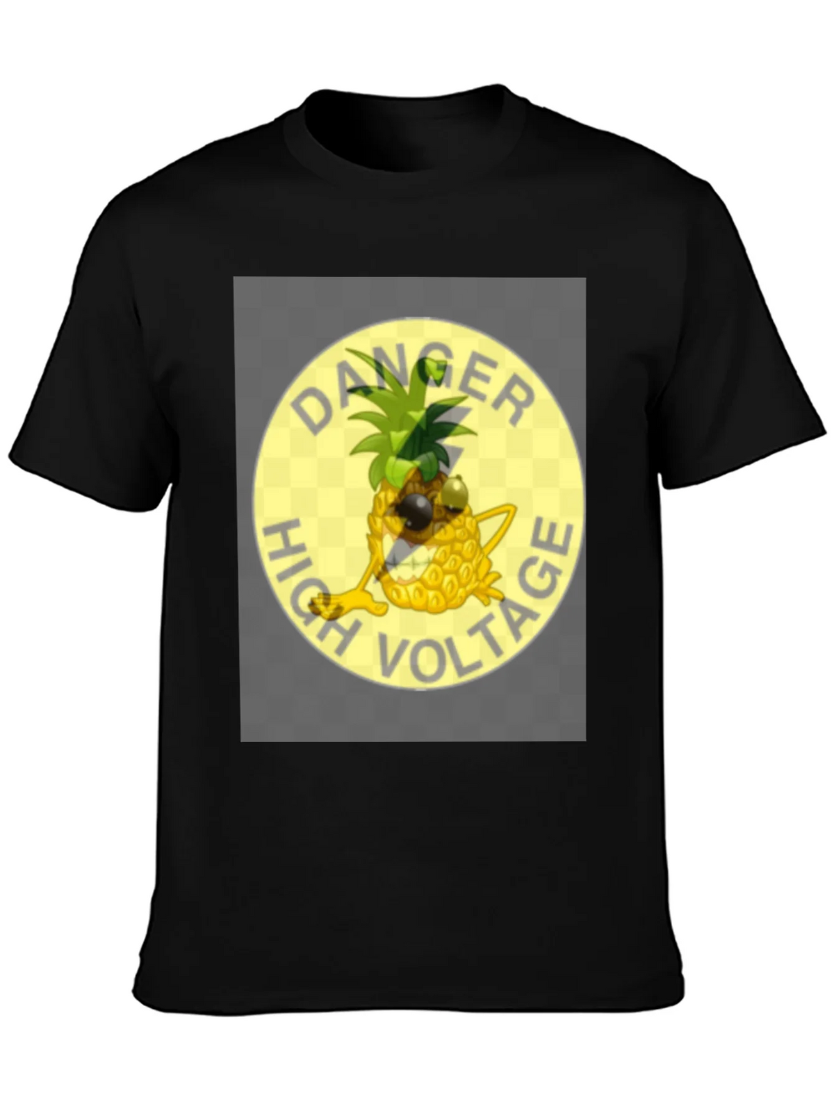 Danger High Voltage Pineapple Graphic T-Shirt product image 3