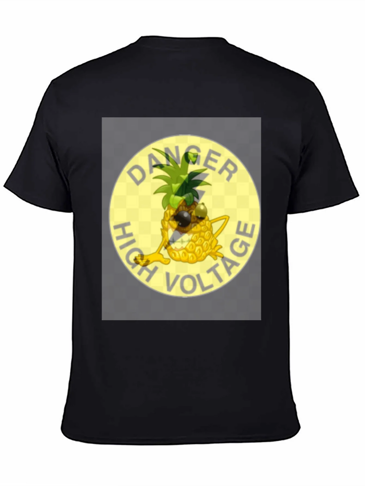 Danger High Voltage Pineapple Graphic T-Shirt product image 4