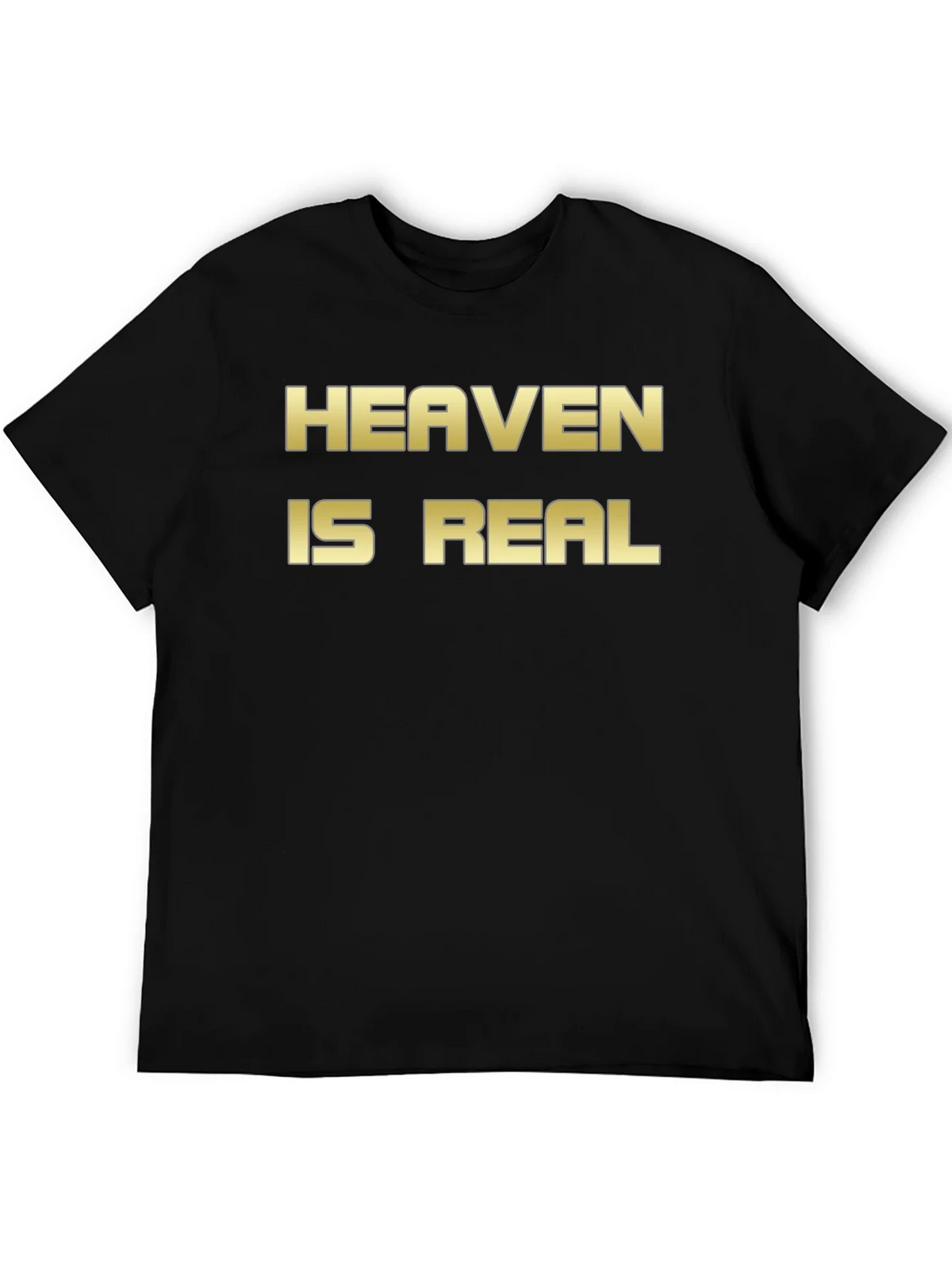 Heaven Is Real Graphic T-Shirt Black product image 5