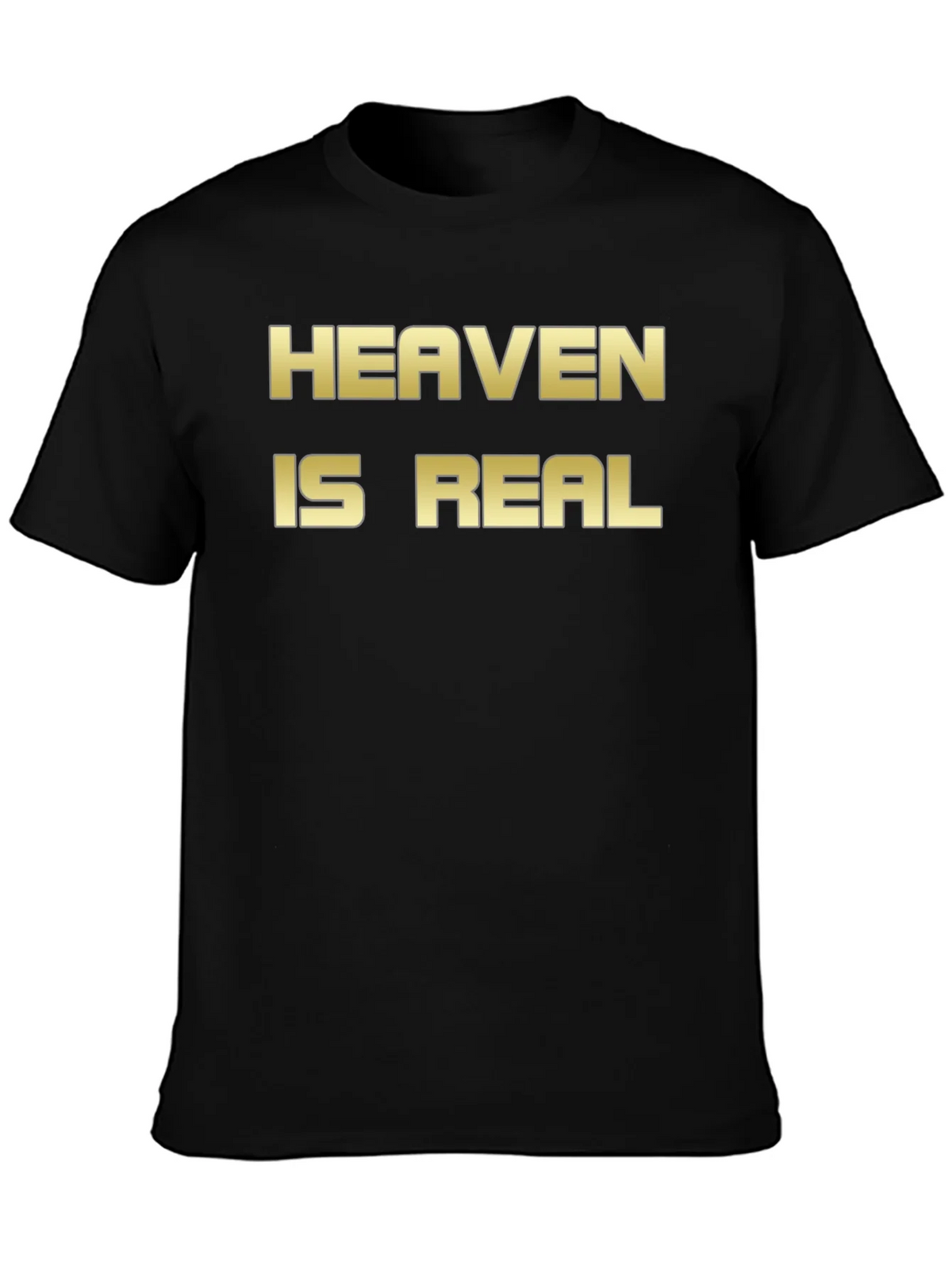 Heaven Is Real Graphic T-Shirt Black product image 3